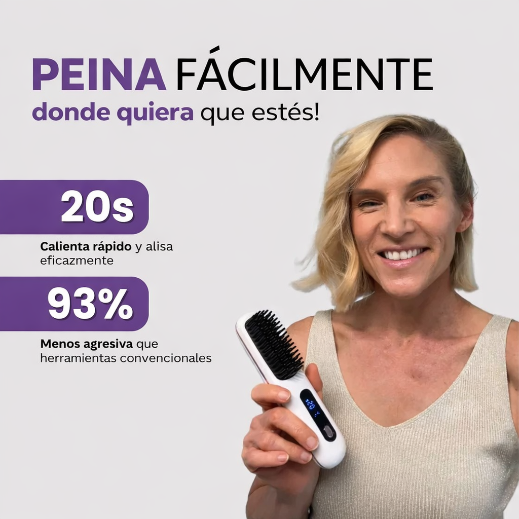 Numoya Cepillo alisador portátil - GoBrush PRO