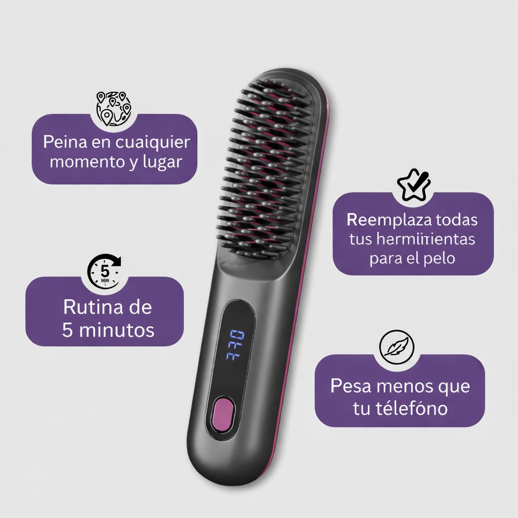 Numoya Cepillo alisador portátil - GoBrush PRO