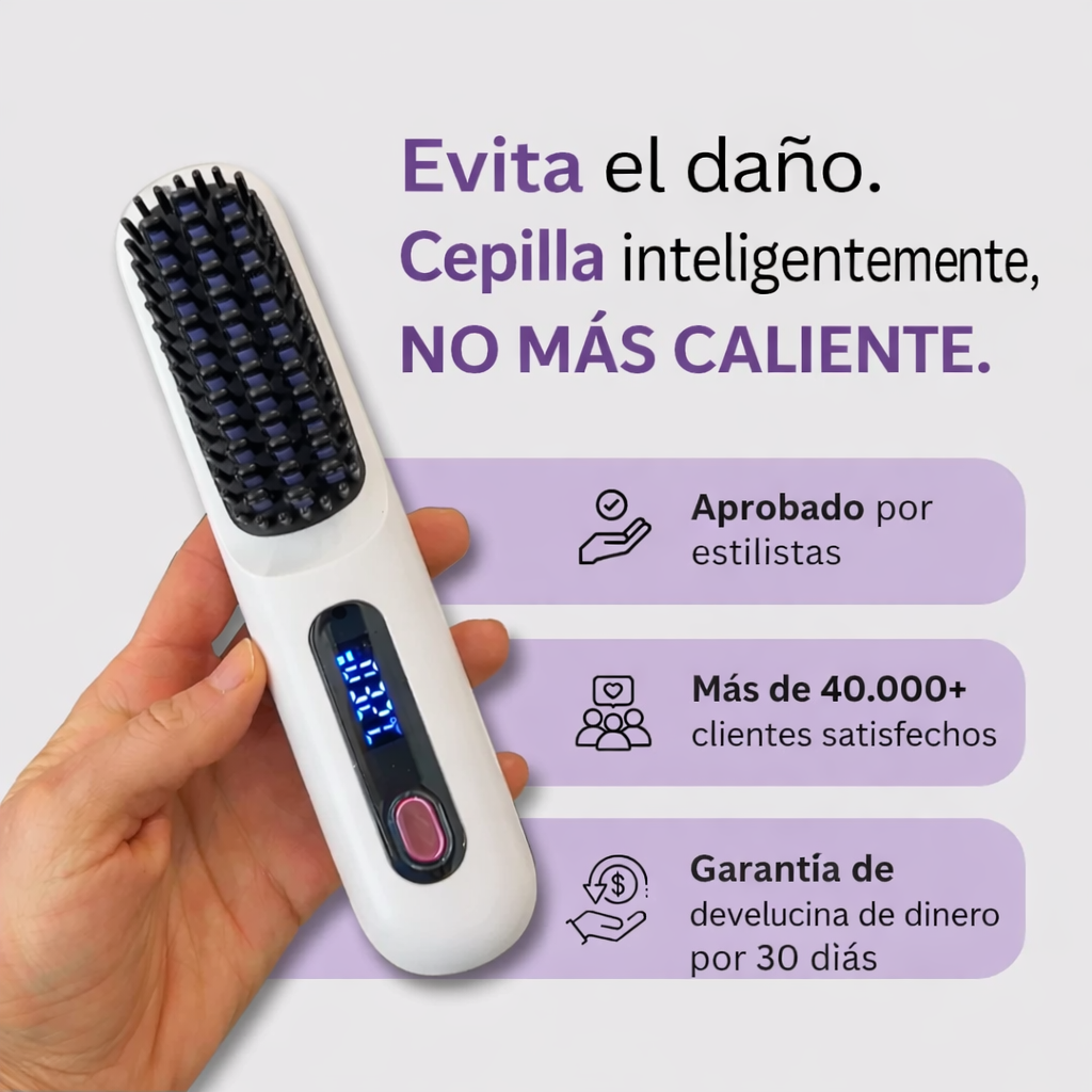 Numoya Cepillo alisador portátil - GoBrush PRO