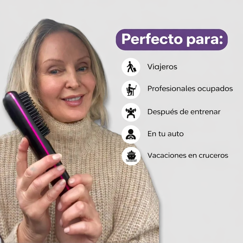 Numoya Cepillo alisador portátil - GoBrush PRO