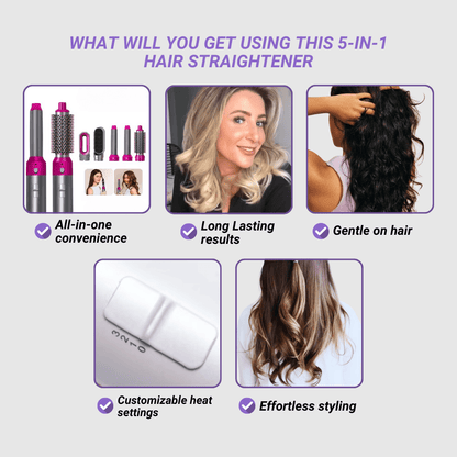 Numoya 5 en 1 Airstyler: tu solución definitiva para peinar tu cabello
