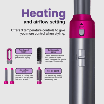 Numoya 5 en 1 Airstyler: tu solución definitiva para peinar tu cabello