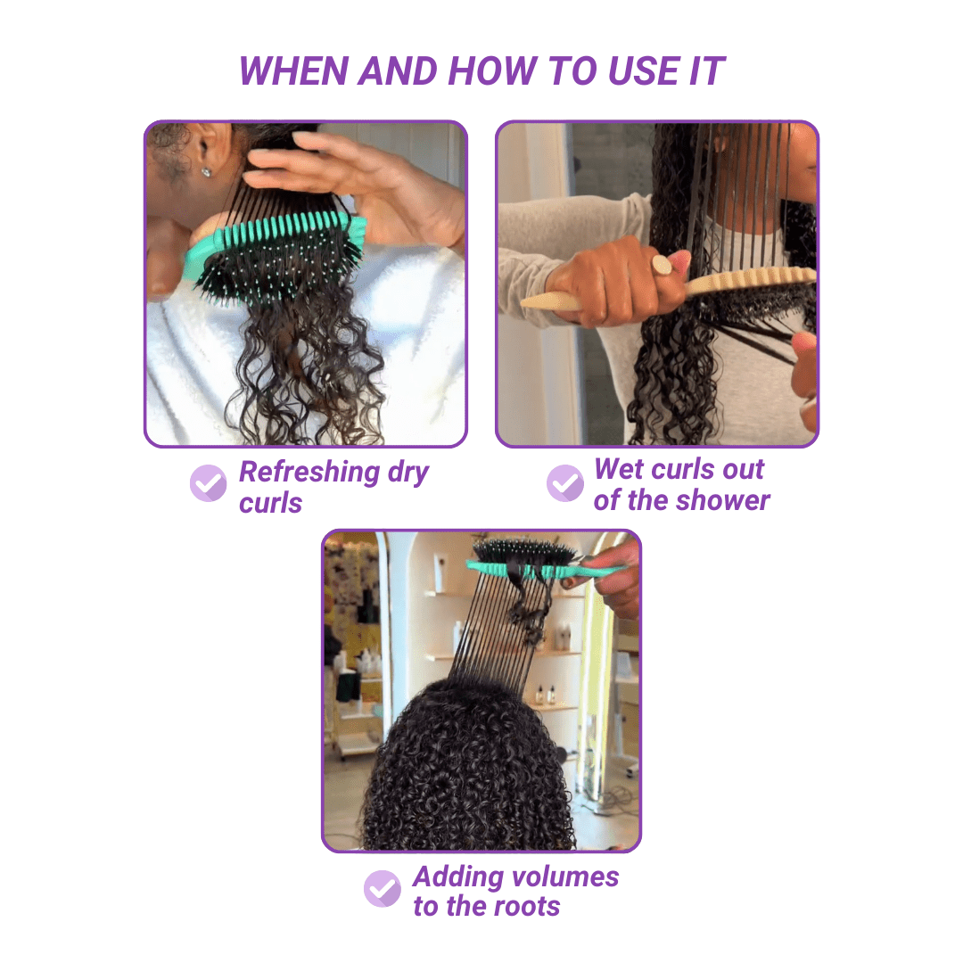 Numoya - Cepillo para definir rizos