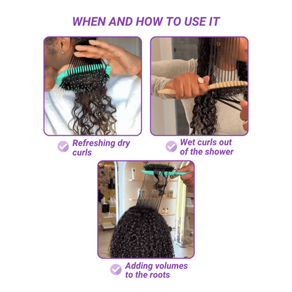 Numoya - Cepillo para definir rizos